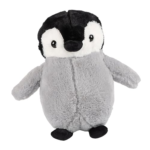 Peluche pingouin gris cartoon idéal pour accessoire photo salon