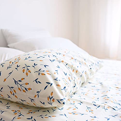 Couvercle de couette 160x210cm en coton imprimé chaud et respirant avec zip - 6