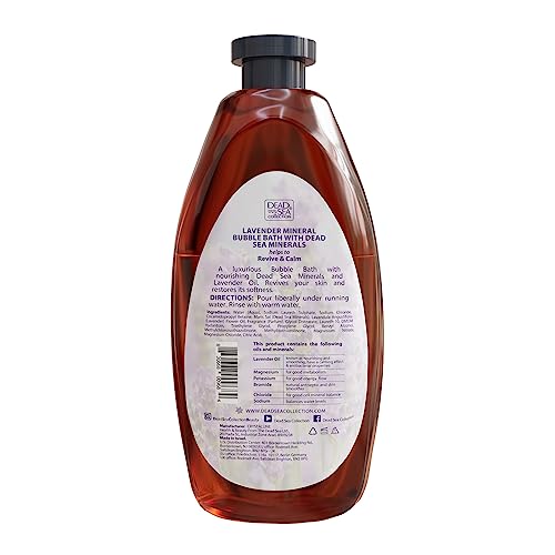 Dead Sea Collection Bubble Bath For Women And Men With Lavender Oil - Relaxing Foaming With Natural Minerals And Vitamins For Adult - Nourishing And Moisturizes Skin - Pack Of 2 (67.6 Fl.oz) #TOP7