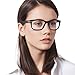 Persol Unisex PO3012V Square Prescription Eyewear Frames, Matte Black/Demo Lens, 54 mm