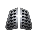Rear Side Window Louver Shutter Trim Cover Compatible with Volkswagen VW Golf MK 4 MK4 IV Golf4 1997-2006 GFK Carbon Fiber Look/Gloss Black(Carbon Fiber Look)