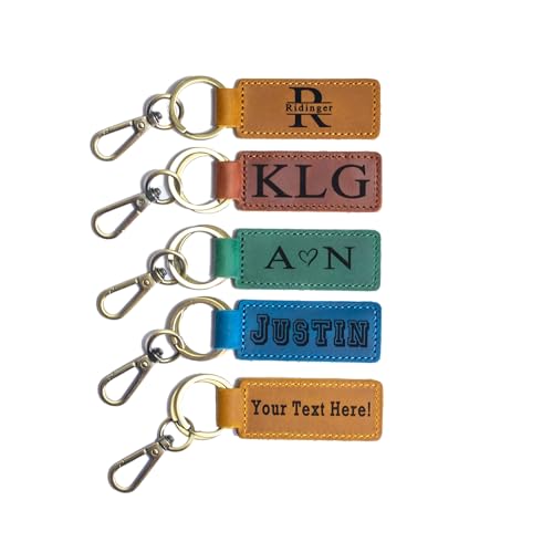 Personalized Engraved Leather Keychain - Customizable Key Ring for Car Keys, Bags & Unique Gifts - Handmade Minimalist Accessory for Men and Women - Image 4