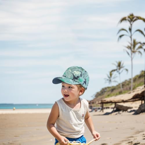 Dinosaur Kids Baseball Hat Caps Toddler Sun Hat Waterproof Quick-Dry Boys Girls Cap Adjustable Size for 2-6Y2