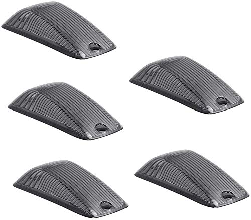 Marlbston 5 X Cab Marker Light Smoke Cover, Cab Roof Running Lights, Top Clearance Light Compatible With 1988-2002 Chevy/Gmc C1500 C2500 C3500 K1500 K2500 K3500 Pickup Trucks (Only Cover) #TOP3