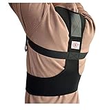 Self Ideas - Corrector de postura para la espalda. Corrector de espalda cómodo para usar bajo la ropa. Corrector de postura de tela elástica y traspirable. Posture corrector.