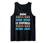 Adam est mon nom le football est mon jeu footballdesign pour hommes le jour de la fête des pères .Grands cadeaux d'anniversaire et de Noël pour papa, homme, mari, grand-père qui aime le football et le sport vintage