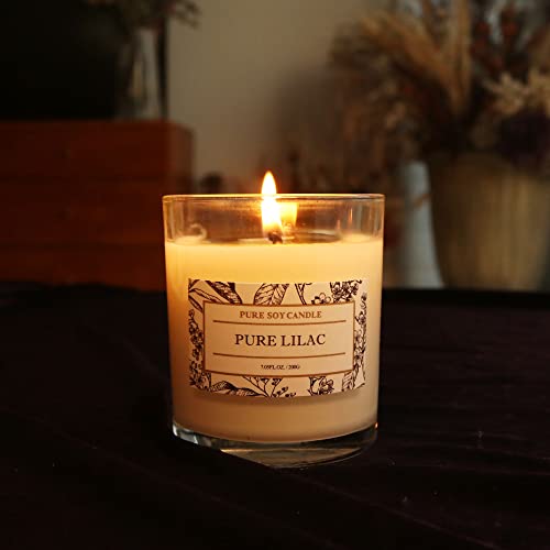 Aronica Pure Candle, Pure Lilac Scent, 7.05Oz, Hotel Collection Candles Highly Scented, Fresh Cut Lilacs Candle Gift, #TOP1