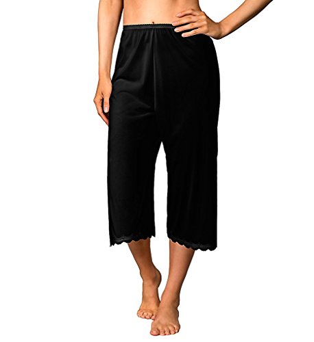 Shadowline Women's Daywear 30 Inch Pettilegs, 45415, Black, M - Main Image