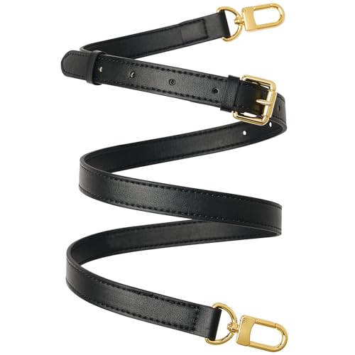 Image of Genuine Vachetta Leather Crossbody Strap Genuine Leather Adjustable Replacement Strap for Shoulder Bag Handbag Purse