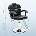 Tatub 90°-135° Reclining Salon Chair for Hair Stylist, 360° Swivel Barber Chair with Heavy Duty Hydraulic Pump, Adjustable Hair Chair for Barbershop, Home