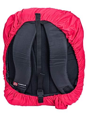 Image of Cosmus Rain & Dust Cover Pink with Pouch for Laptop Bags and Backpacks