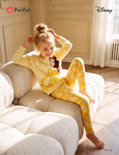 Image of Disney Girls Clothes Long Sleeve Sweatshirt Leggings Outfit 2 Piece Set