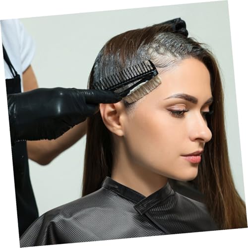 Capa impermeable peluquería 2 piezas negra para adultos miniatura 6
