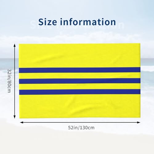 Serviette de bain en microfibre imprimée drap de douche absorbant jaune