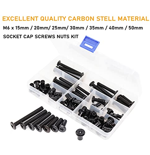 Binifimux CF-353 Black M6 Hex Drive Socket Cap Bolts Kit thumb #1