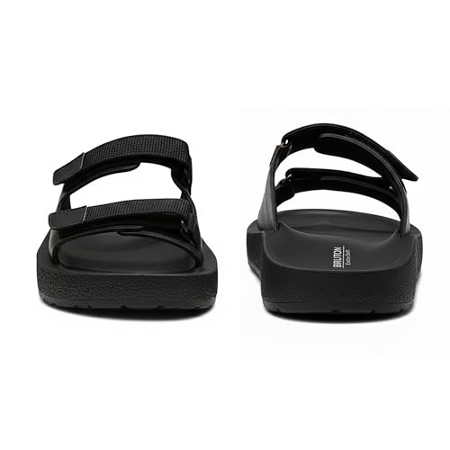 Image of BRUTON Stylish Men's Sandals Comfortable, Lightweight & Anti-Skid PU Material Casual for Office & Daily Use