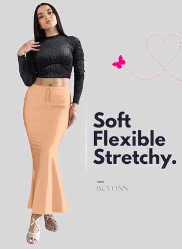 Image of Saree Shapewear Petticoat for Women | Stretchable Saree Shaper | Shapewear for Saree | Petticoat Innerwear | Saree Skirt for Women | Shape Wear for Dresse & Sarees
