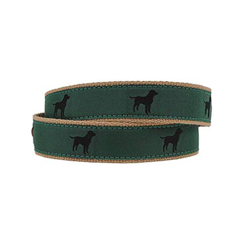 COUNTRY CLUB PREP Buster the Black Lab Leather Tab Belt2