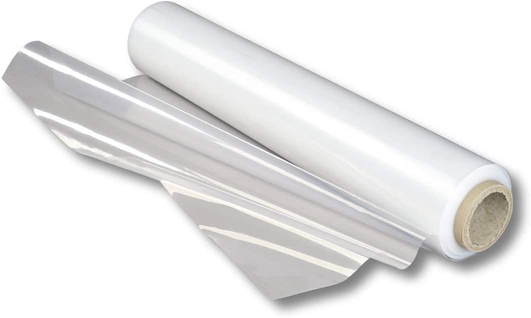 1 Jumborolle 2 x 100 m, 40μ Pantalla Abdeckfolie PE-lámina Kunststofffolie Polyethylenfolie Schutzplane película Protectora Bauplane Allzweckfolie Fina reißfeste lámina durchsitige LDPE lámina