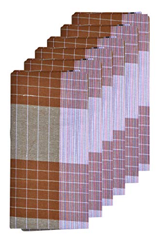 Gowri Tex Men's Pure Cotton Lungi (Multicolour, Large) -Pack of 6