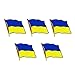 Ukraine Flagge - Ukraine Flaggen Pin, Ukraine Flaggen Pin Fahnen Pin Brosche Abzeichen Pin für Kleidung Dekoration (A-5 Stück)