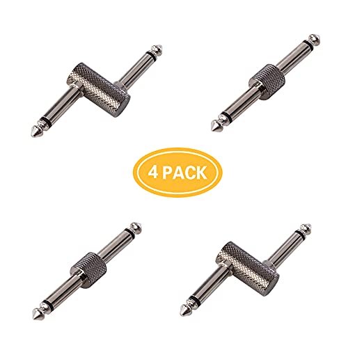 Rayzm 4EC-M Guitar Pedal Patch Connector, 6.35Mm (1/4") Effect Pedal To Pedal Coupler, Male To Male Plug Adaptor For Guitar Pedalboard Instead Of Patch Cable thumb #5