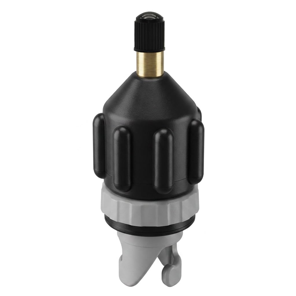 Black SUP Pump Adapter, Premium Air Valve Adapter Converter Attachment for Inflatable Paddle Board, Kayak, Canoe & Boat - Universal Multifunction Compressor Adaptor