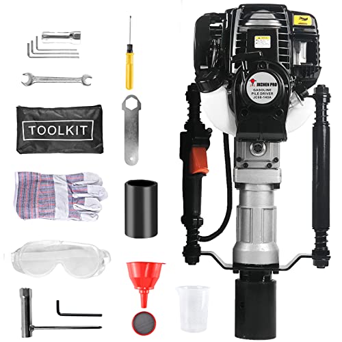 4 Stroke 38CC JKCHEN Gas Powered T Post Driver Hammer Drills, Gasoline