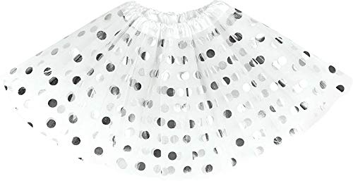 Pink Tutu Toddler Girls Polka Dot Tulle Skirts & White Tutu Skirt Set For Toddlers / Two Tutus - Halloween Costume, Girl Dress Up Birthday Party Spring Easter Costume #TOP3