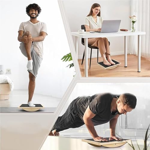 Junta de balance de yoga con pad de estabilidad para Pilates y gimnasio 4