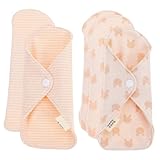 HAPINARY 5 Stück Wiederverwendbare Bio-baumwoll-menstruationseinlagen Waschbar Atmungsaktiv Hohe...