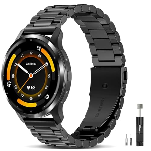 EverAct Garmin Venu 3 �E�H�b�`�o���h 45mm/Venu 4 45mm/Venu 2/Vivoactive 4 22mm �N�C�b�N�����[�X�X�e�����X�X�`�[�����^���X�g���b�v�����p���X�g�o���h Forerunner 570-47mm/2