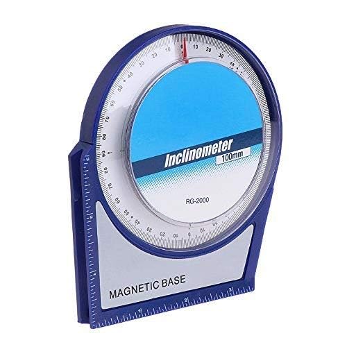 Inclinometer Protractor | Hydrometer | Gauge Meter Tilt Level Meter Angle Finder Clinometer with Magnetic Base Multicolored(100 mm)