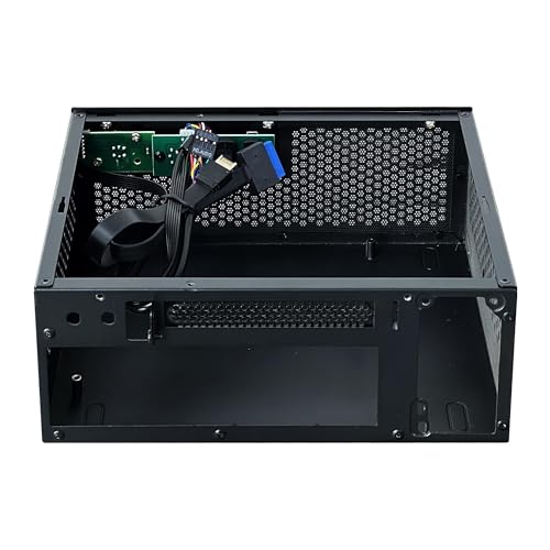 Image of A09 Black Typec(10g)+USB3.0 Black Mini-ITX 0.8mm SPCC Desktop Computer Case Fit in Flex PSU