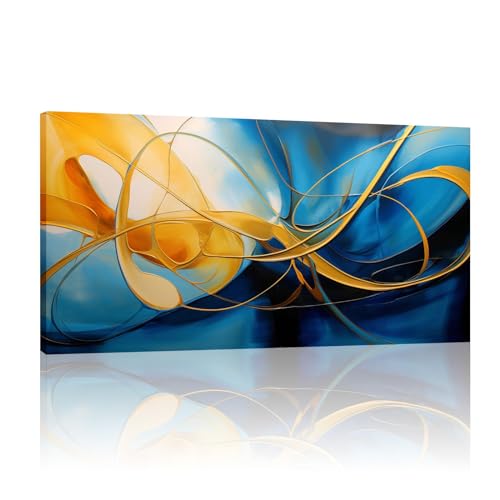 Paysage peinture sur toile abstraite haut de gamme avec cadre élégant