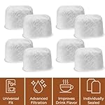 Replacement Charcoal Water Filters for Cuisinart 8 Pack Coffee Filter Replacement Fits all Cuisinart Coffee Machines - Image 2