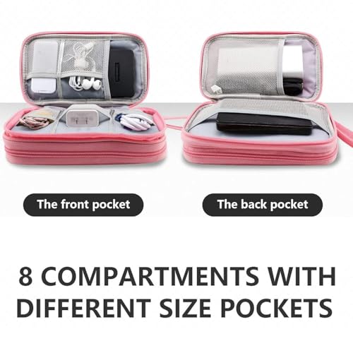 Teskyer Organizador Cables Viaje, Impermeable, Electronics Accessories Bolsa Organizadora, Viajes Accesorios, Negro - imagen 5