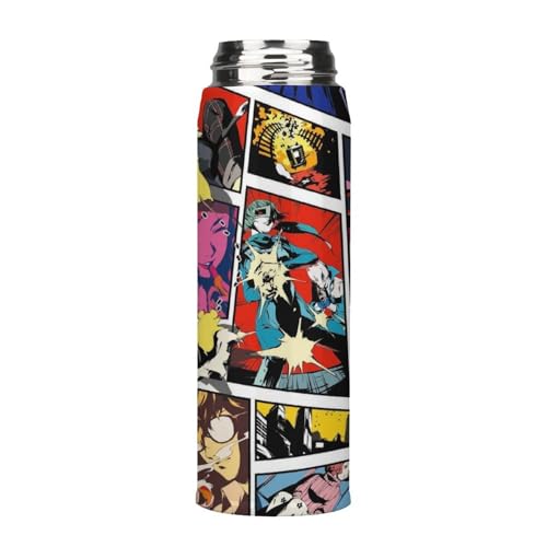 水カップ ペルソナ5 20 水筒 真空断熱ケータイマグ 超保温ボトル キャンプ アウトドア 直飲み 魔法瓶 LED温度表示