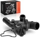 A-Premium Engine Coolant Thermostat Housing Assembly with O-ring Compatible with Mercedes-Benz W245 Series B200 2006-2011