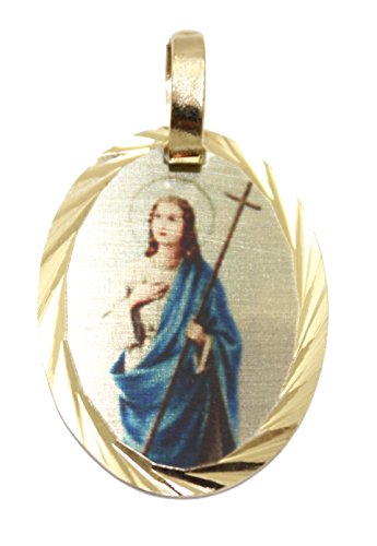 Santa Marta Medalla - Saint Martha Medal 14k Gold Plated with 18 Inch Chain - Santa Marta Necklace