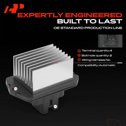 Image of A-Premium Automatic HVAC Blower Motor Resistor Compatible with Mitsubishi | for Eclipse /Galant 2006-2012, Endeavor 2010-2011