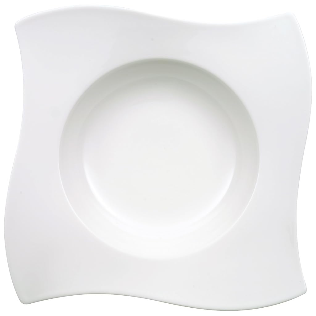 Villeroy & Boch NewWave Pasta Plate, 28 cm, Premium Porcelain, White