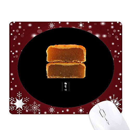 Tapis de souris noix de coco et gâteaux de lune pour ambiance hivernale