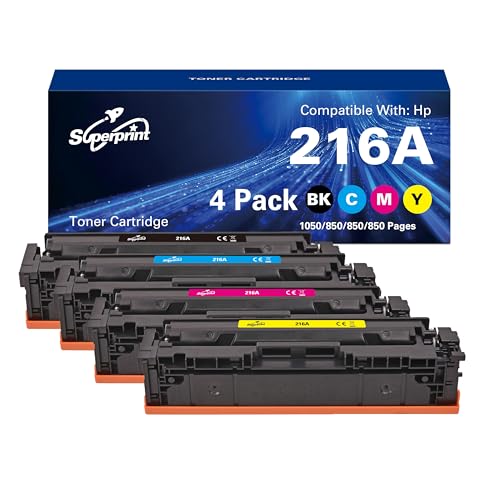 Cartouches 216A W2410A de rechange avec puce pour des impressions couleur laser nettes