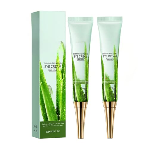 2Pcs Contorno de Ojos, Crema Antiedad Contorno de Ojos, Crema Contorno de Ojos Aloe Vera Bálsamo Refrescante Contra Ojeras y Bolsas, Suaviza Arrugas eyecream2-7