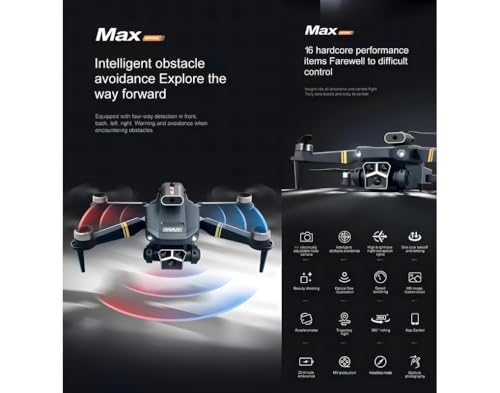 Image of Drone with 4k Camera Foldable 1080P HD Drone with FPV Live Video, Smart Gestures Selfie, Altitude Hold, One Key Take Off /Landing, 3D Flips for Kids and Adults.