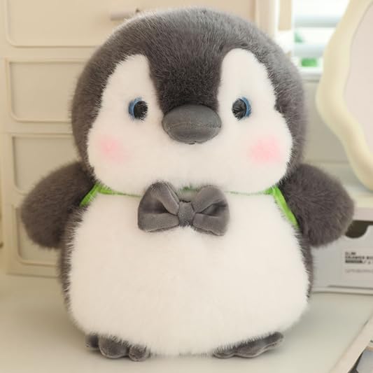 Image of SCOOBA Adorable Penguin Soft Toy with Bag 35cm (Black Penguin with Bag)
