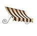 Awntech 7-Feet Charleston Window/Entry Awning, 24 by 12-Inch, Brown/Tan