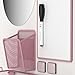 U Brands 4145U01-06 Locker Organizer and Decorating Kit, Back to School Essentials, Blush, 11-Piece, Includes Mirror, Shelf, Magnets, and Other Accessories