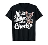 Photo Gallery life is better - simpatico chihuahua yorkie mix divertente proprietario di chorkie maglietta Photo Gallery life is better - simpatico chihuahua yorkie mix divertente proprietario di chorkie maglietta